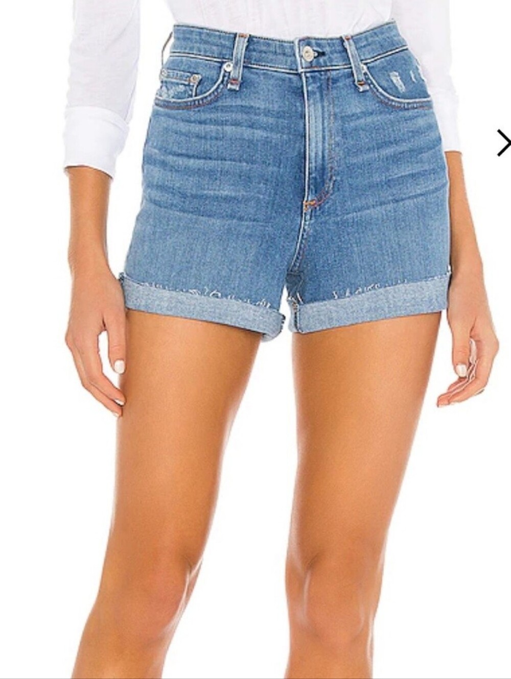 rag & bone Nina High Rise Shorts in Palmer Wash Size 27
